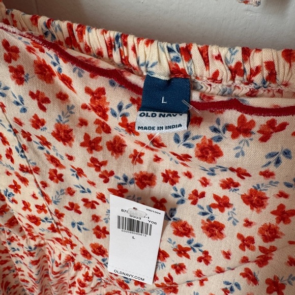 🌸 Floral Peplum Top | Women’s Size Large 🤍 - Picture 2 of 7